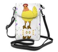 WZYCWB singing hen Lightweight leather crossbody phone bag, women's shoulder bag cell phone wallet, travel bag with credit card slots,