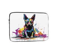 WZYCWB Sitting Doodle Dog 12 inch Printed laptop sleeve for 10-17-inch laptops, perfect for both business and leisure use.