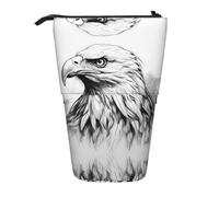 WZYCWB Sketch Eagle Head Retractable Storage Container for Pen Holders, Makeup Brush Holders, or Coin Drawstring Bags.