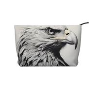 WZYCWB Sketch of an Eagle Patterned Toiletry Storage Bag, Essential for organizing Cosmetics and Skincare Products.