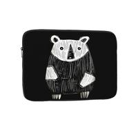 WZYCWB Sketch of bear 10 inch Printed laptop sleeve for 10-17-inch laptops, perfect for both business and leisure use.