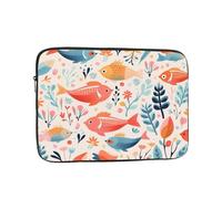 WZYCWB Small florals 13 inch Printed laptop sleeve for 10-17-inch laptops, perfect for both business and leisure use.