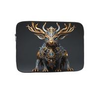 WZYCWB Small mechanical deer 12 inch Printed laptop sleeve for 10-17-inch laptops, perfect for both business and leisure use.