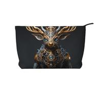 WZYCWB Small Mechanical Deer Patterned Toiletry Storage Bag, Essential for organizing Cosmetics and Skincare Products.