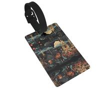 WZYCWB Small Towns Printed Luggage Tags - Waterproof and Durable Travel Tags
