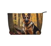 WZYCWB Smart Shepherd Dog Patterned Toiletry Storage Bag, Essential for organizing Cosmetics and Skincare Products.