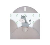 WZYCWB smiling donkey Gray Pattern cards, holiday greeting cards, suitable for family, friends and couples