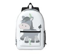 WZYCWB smiling donkey Printed backpack with pockets - suitable for work, business trips, travel, sports