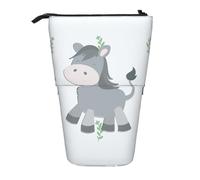 WZYCWB Smiling Donkey Retractable Storage Container for Pen Holders, Makeup Brush Holders, or Coin Drawstring Bags.