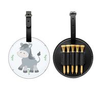 WZYCWB Smiling Donkey Special Printed Golf tee Storage Bag - Portable Hanging Buckle Design