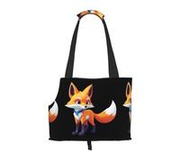 WZYCWB Smiling fox Printed Pet Shoulder Bag - Lightweight, Breathable Travel Small Pet Shoulder Bag