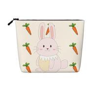 WZYCWB smiling rabbit Patterned cosmetic bag, travel cosmetic bag, multifunctional storage bag, storage for daily necessities