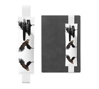WZYCWB Soaring Eagle Leather Pen Holder Bookmark, Adjustable Leather Pen Holder, Perfect for Back to School Christmas Gifts