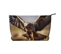 WZYCWB Soaring Snake Vulture Patterned Toiletry Storage Bag, Essential for organizing Cosmetics and Skincare Products.