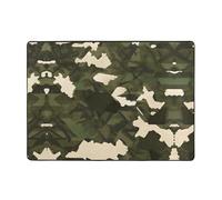 WZYCWB Soft Army camouflage print short-pile rug, 80 x 58 inches, fluffy and comfortable for living rooms, bedrooms, offices, and balconies.