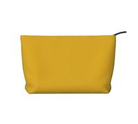 WZYCWB Solid color gold Corduroy cosmetic bag, women's portable zipper handbag purse, suitable for travel and daily storage, cosmetics