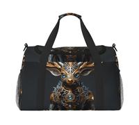 WZYCWB solid-colored deer Handheld travel bag weekend bag fitness yoga bag suitable for fitness and other scenarios, Small Mechanical Deer, One Size