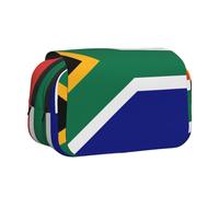 WZYCWB South African flag Patterned Portable Pencil Case ideal for organizing pens in the office or storing makeup brushes