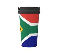 WZYCWB South African Flag Printed Vacuum Flask - 24-Hour Coffee Cup That Keeps hot or Cold, Portable and Leak-Proof Design