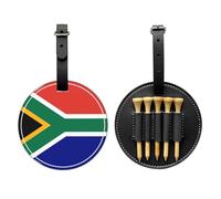 WZYCWB South African Flag Special Printed Golf tee Storage Bag - Portable Hanging Buckle Design
