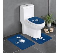 WZYCWB South Carolina Flag Printed floor mat set - bathroom mat, bedroom door mat, kitchen mat - fast water absorption