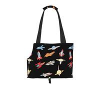 WZYCWB Spaceship Printed Pet Shoulder Bag - Lightweight, Breathable Travel Small Pet Shoulder Bag