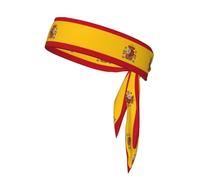 WZYCWB Spanish flag Pattern sports headband for badminton, mountain climbing and cycling sweat-absorbing headband