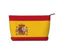 WZYCWB Spanish Flag Patterned Toiletry Storage Bag, Essential for organizing Cosmetics and Skincare Products.
