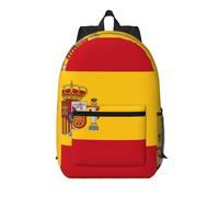 WZYCWB Spanish flag Printed backpack with pockets - suitable for work, business trips, travel, sports