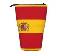 WZYCWB Spanish Flag Printed Retractable Pen Holder for Dorm or Office use.