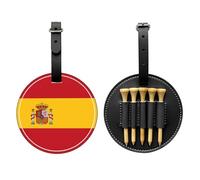WZYCWB Spanish Flag Special Printed Golf tee Storage Bag - Portable Hanging Buckle Design