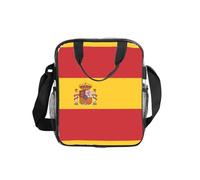 WZYCWB Spanish flag Transparent Shoulder Bag Lunch Handbag with Zipper and Shoulder Strap for Women Men Work Shopping