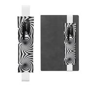 WZYCWB spiral optical illusion gif Leather Pen Holder Bookmark, Adjustable Leather Pen Holder, Perfect for Back to School Christmas Gifts