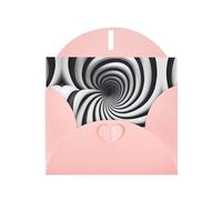 WZYCWB spiral optical illusion gif Patterned Pink Holiday Card (6x4) with Envelope. Suitable for birthdays, weddings, and condolences.
