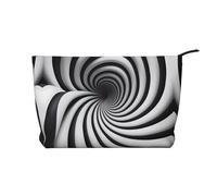 WZYCWB Spiral Optical Illusion GIF Patterned Toiletry Storage Bag, Essential for organizing Cosmetics and Skincare Products.