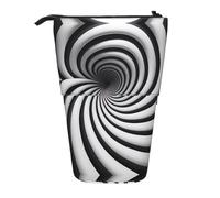 WZYCWB Spiral Optical Illusion GIF Retractable Storage Container for Pen Holders, Makeup Brush Holders, or Coin Drawstring Bags.