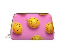 WZYCWB Spotted Passion Fruit Printed Leather Cosmetic Bag for Women - Stylish and Soft, Durable