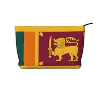 WZYCWB Sri Lanka Flag Patterned Toiletry Storage Bag, Essential for organizing Cosmetics and Skincare Products.