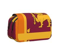 WZYCWB Sri Lanka Flag Printing Portable Pencil Case ideal for organizing pens in the office or storing makeup brushes