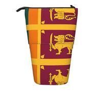 WZYCWB Sri Lanka Flag Retractable Storage Container for Pen Holders, Makeup Brush Holders, or Coin Drawstring Bags.