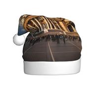 WZYCWB St Peter's Basilica Adult New Year Santa Hat, Unisex Decorative Hat, Christmas New Year Party, 15.7 Inch High Plush Santa Hat