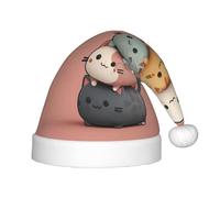 WZYCWB Stacked Cats Patterns Fun Christmas Party Hat, Class Party Activity Holiday Christmas Decoration Hat