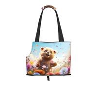 WZYCWB Standing Bear Lightweight travel bag for cats & breathable small dog shoulder bag for easy portability