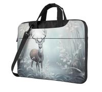 WZYCWB Standing deer 14 inch Print Laptop Crossbody Bag/Briefcase, Suitable for Daily Office Use and Business Travel
