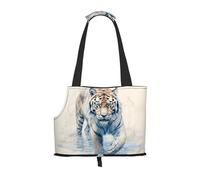 WZYCWB Standing Tiger Lightweight travel bag for cats & breathable small dog shoulder bag for easy portability