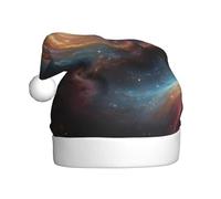 WZYCWB Star Ring Cosmic Vortex Printed Santa Hats - Perfect for Christmas Eve, New Year's Eve, and Holiday Parties