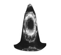 WZYCWB Star Ring Cosmic Vortex Printed Small Hooded Cape, Holiday Party Costume, Carnival Party Prop, Sizes S/M/L