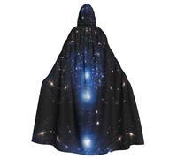 WZYCWB starry sky Halloween hooded cape, a stylish adult cape perfect for carnivals, themed parties, and masquerades.