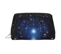 WZYCWB Starry Sky Printed Leather Cosmetic Bag for Women - Stylish and Soft, Durable