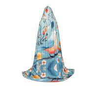 WZYCWB stationary bird Print M Hooded Cape | Cosplay Costume, Halloween Anime Party Prop